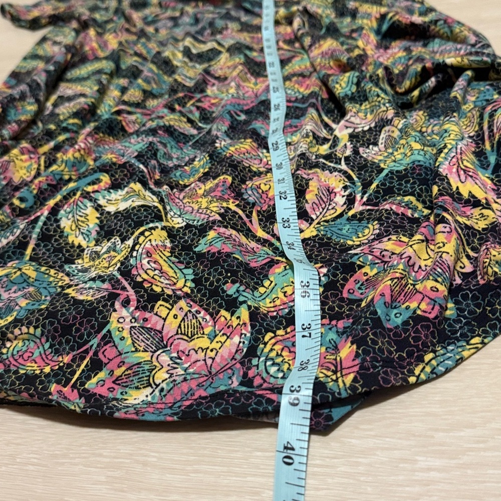 ✨ LuLaRoe Black and Multicolor Paisley Midi Dress - Picture 5 of 7